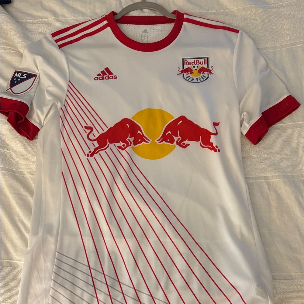 Adidas New York Red Bulls 2017 Authentic Home Jersey - Size